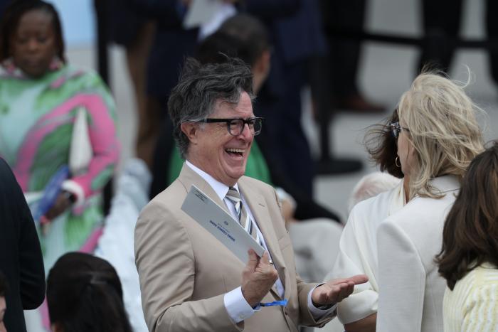 Stephen Colbert Makes Social Media Return To Celebrate a Very Good Boy